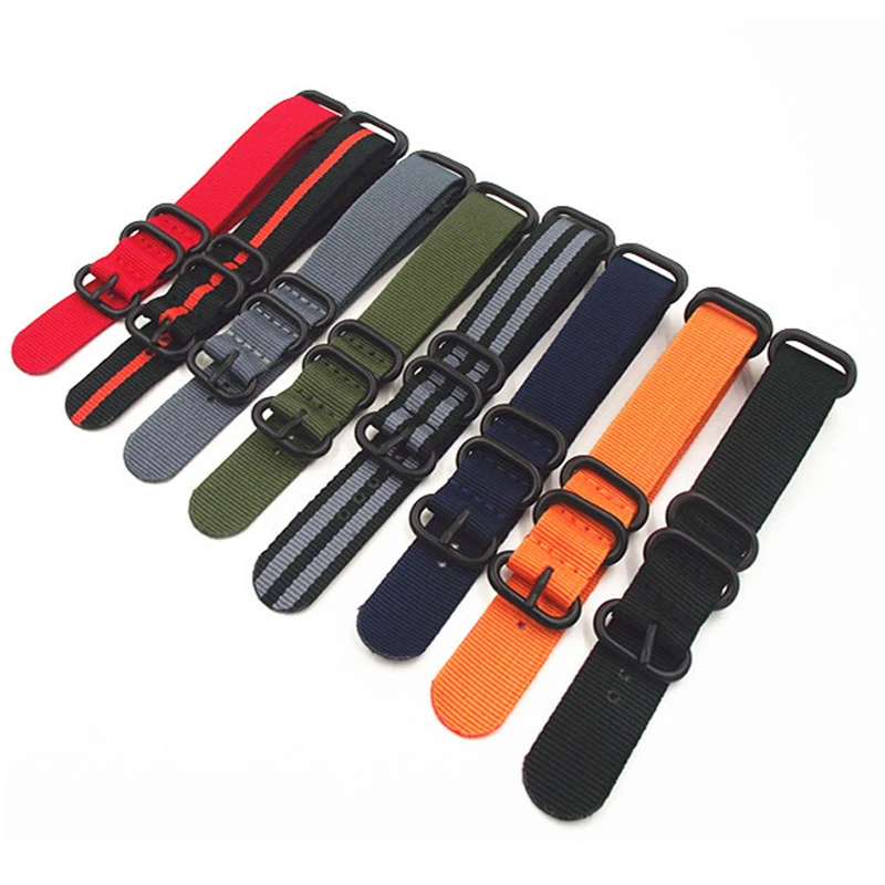 2019 NEW Multi-Colour Nylon Straps 18/20/22/24mm Nylon Watch Band NATO Zulu Watch Black Ring Buckle Fashion Replacement Band
2019 NEW Multi-Colour Nylon Straps 18/20/22/24mm Nylon Watch Band NATO Zulu Watch Black Ring Buckle Fashion Replacement Band