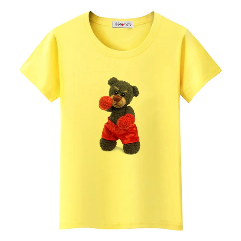 BGtomato 2022 Boxing bear tshirt funny tops women brand new women clothes lovely bear summer top graphic t shirts
BGtomato 2022 Boxing bear tshirt funny tops women brand new women clothes lovely bear summer top graphic t shirts