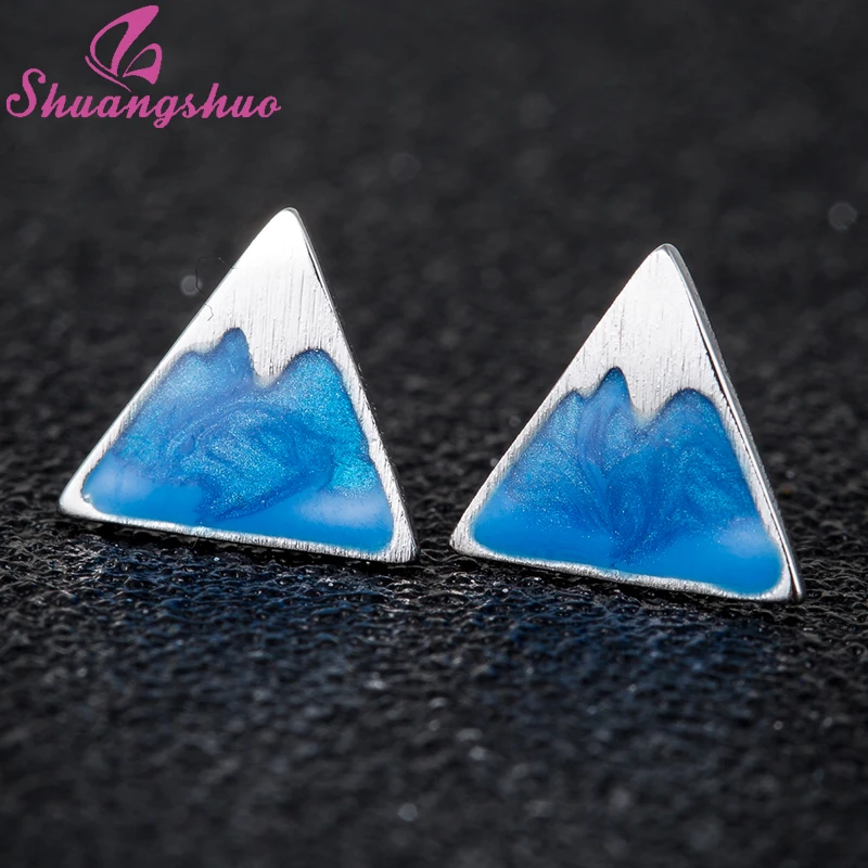 Shuangshuo Vintage Blue and White Porcelain Stud Earrings for Women Triangle Earings Fashion Jewelry Geometric Earring oorbellen
Shuangshuo Vintage Blue and White Porcelain Stud Earrings for Women Triangle Earings Fashion Jewelry Geometric Earring oorbellen