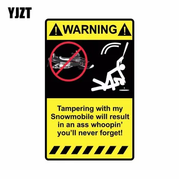 YJZT 6.5*10.3cm WARNING Tampering With My Snowmobile Funny Retro-reflective Car Sticker Decals C1-8200
YJZT 6.5*10.3cm WARNING Tampering With My Snowmobile Funny Retro-reflective Car Sticker Decals C1-8200