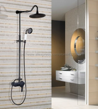 Black Oil Rubbed Brass Bathroom Shower Faucet Bath Faucet Mixer Tap With Hand Shower Head Set Wall Mounted Nhg658
Black Oil Rubbed Brass Bathroom Shower Faucet Bath Faucet Mixer Tap With Hand Shower Head Set Wall Mounted Nhg658