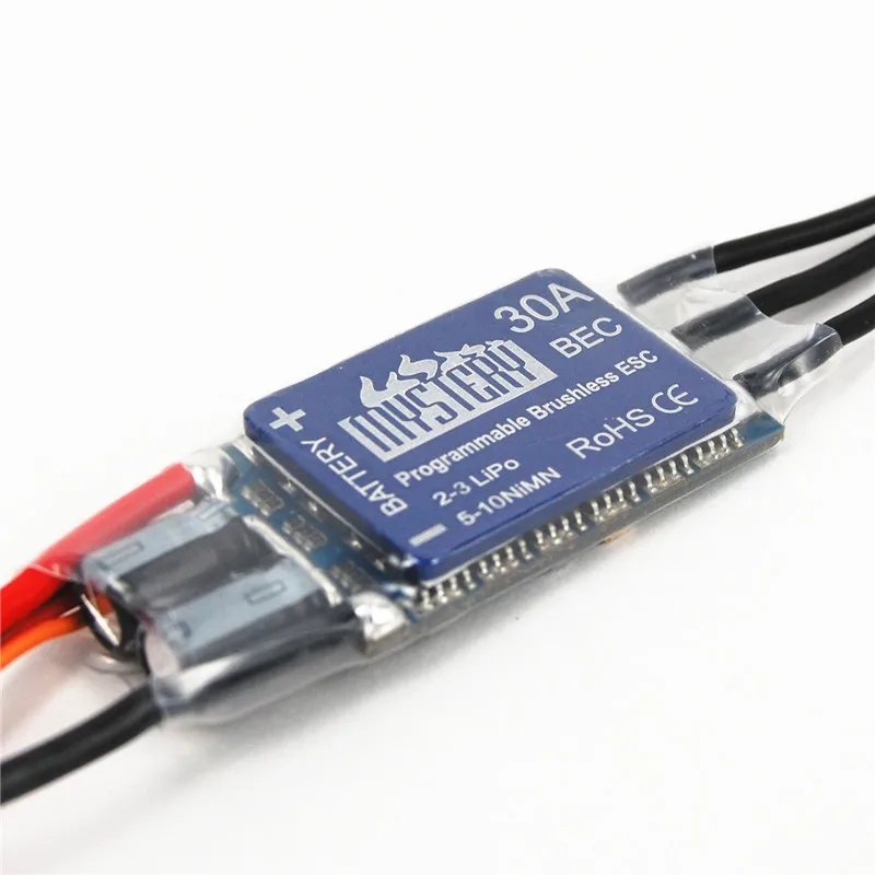 Mystery 2-3S Lipo 30A ESC Programable Brushless Speed Controller ESC For RC Helicopter Airplane
Mystery 2-3S Lipo 30A ESC Programable Brushless Speed Controller ESC For RC Helicopter Airplane