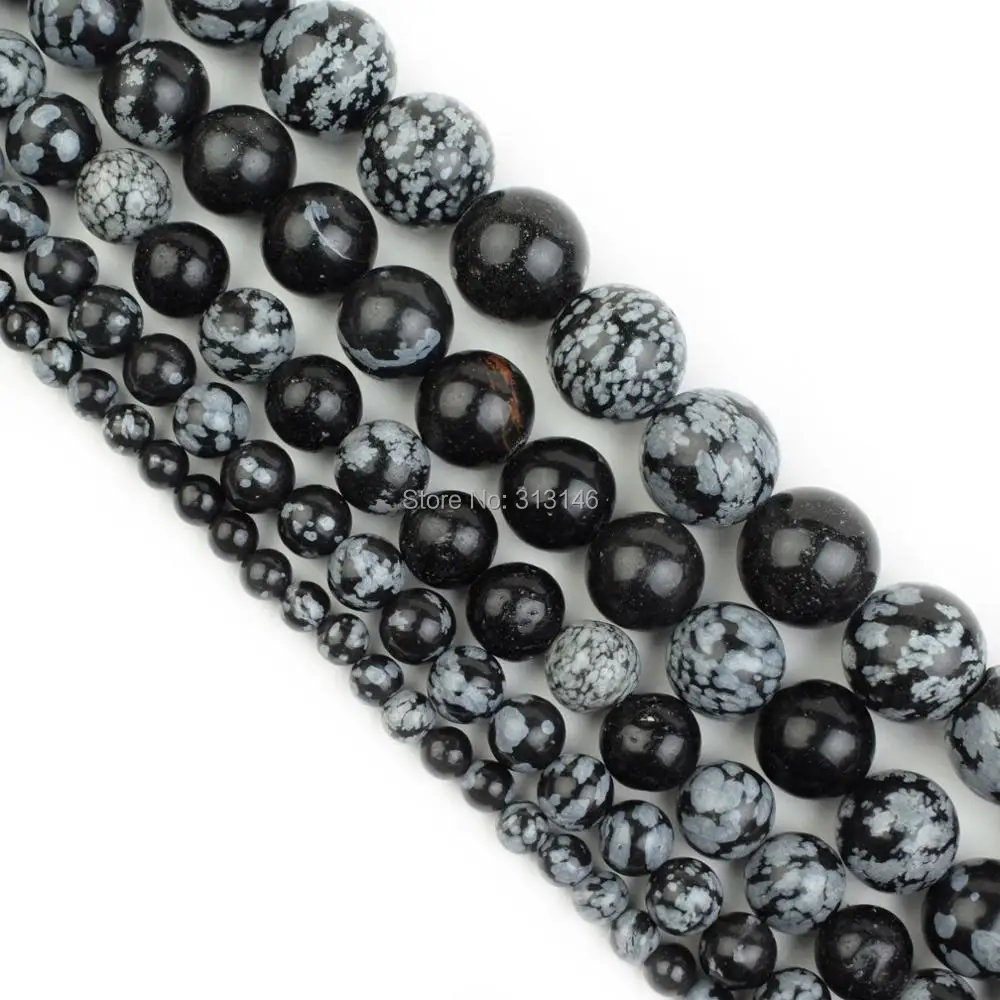 Wholesale Natural Stone Round Black and White Snowflake Obsidian Loose Strand Beads 4 6 8 10 12MM For DIY Beading Jewelry Making
Wholesale Natural Stone Round Black and White Snowflake Obsidian Loose Strand Beads 4 6 8 10 12MM For DIY Beading Jewelry Making