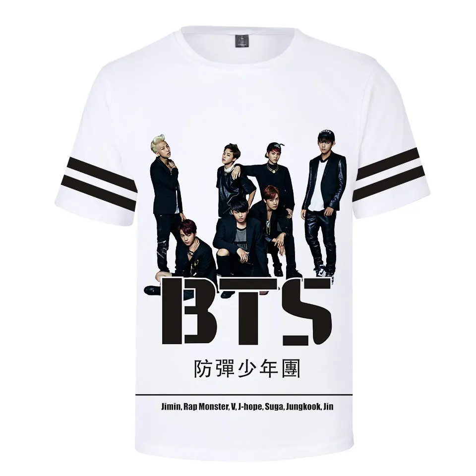 2018 New Bangtan Boys Summer Cool T-shirt Short Sleeve 3D Printed Casual Men/Women T shirt Kpop Fashion Tee Shirts
2018 New Bangtan Boys Summer Cool T-shirt Short Sleeve 3D Printed Casual Men/Women T shirt Kpop Fashion Tee Shirts