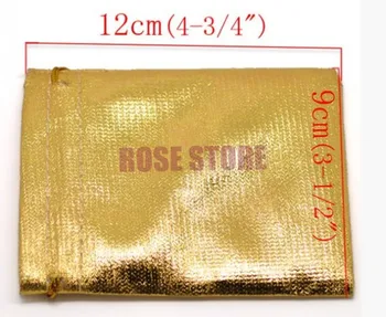 100pcs/lot Gold Plated Satin Gift Bag 9x12cm Small Candy Gifts Jewelry Packaging Bags Wedding Decoration Drawstring Gift Bags
100pcs/lot Gold Plated Satin Gift Bag 9x12cm Small Candy Gifts Jewelry Packaging Bags Wedding Decoration Drawstring Gift Bags