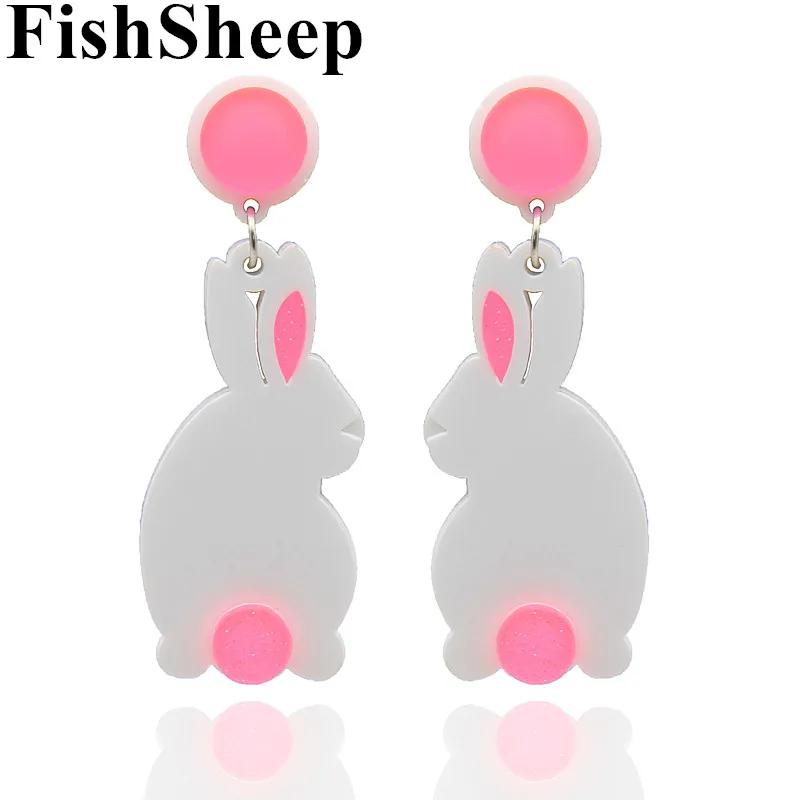FishSheep Acrylic Pink Rabbit Drop Earrings For Women Girl Lovely Animal Style Cute Plastic Long Dangle Earring Teen Accessories
FishSheep Acrylic Pink Rabbit Drop Earrings For Women Girl Lovely Animal Style Cute Plastic Long Dangle Earring Teen Accessories