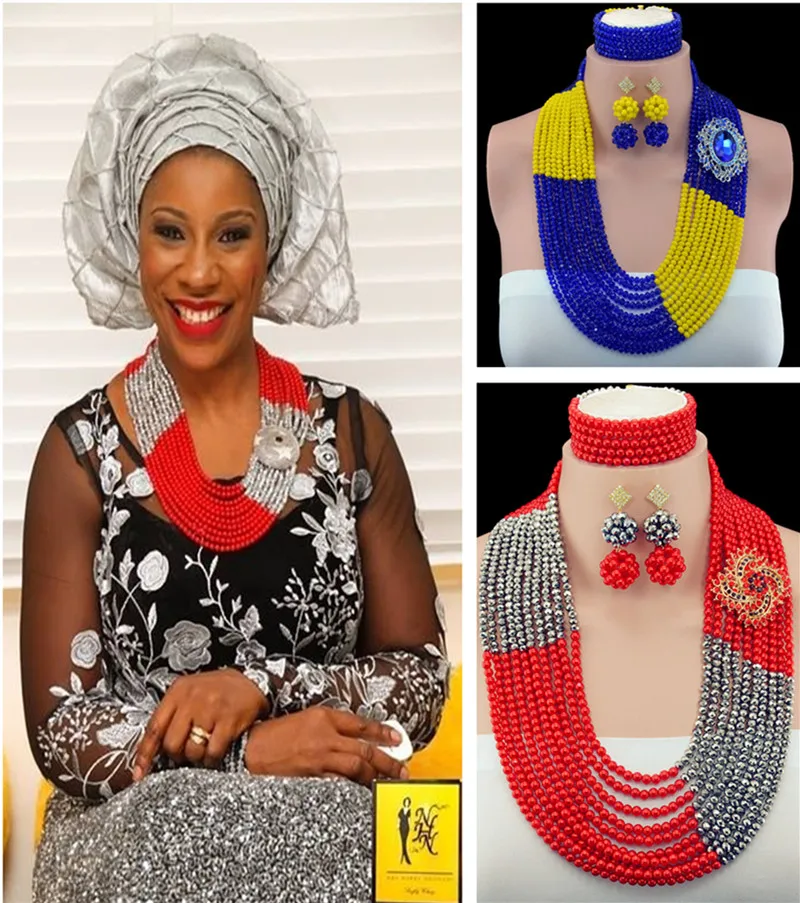 2016 Star Popular Nigerian Wedding African Beads Jewelry Set Crystal Necklace African Costume Bridal Jewelry Sets Free Shipping
2016 Star Popular Nigerian Wedding African Beads Jewelry Set Crystal Necklace African Costume Bridal Jewelry Sets Free Shipping