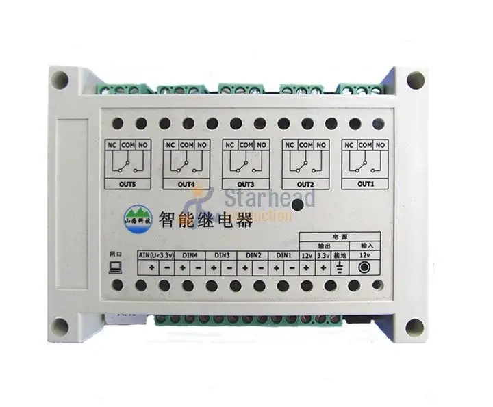 Smart 5 Port Network Relay Controller, 4 Digital 1 Analog input Ethernet Switch, TCP UDP IP Web Android, Temperature Control
Smart 5 Port Network Relay Controller, 4 Digital 1 Analog input Ethernet Switch, TCP UDP IP Web Android, Temperature Control