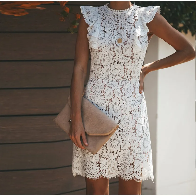 Summer Lace Floral White Womens Mini Dress Sleeveless Patchwork Casual Vintage Bodycon Party Dresses Women 2019 Vestidos Female
Summer Lace Floral White Womens Mini Dress Sleeveless Patchwork Casual Vintage Bodycon Party Dresses Women 2019 Vestidos Female