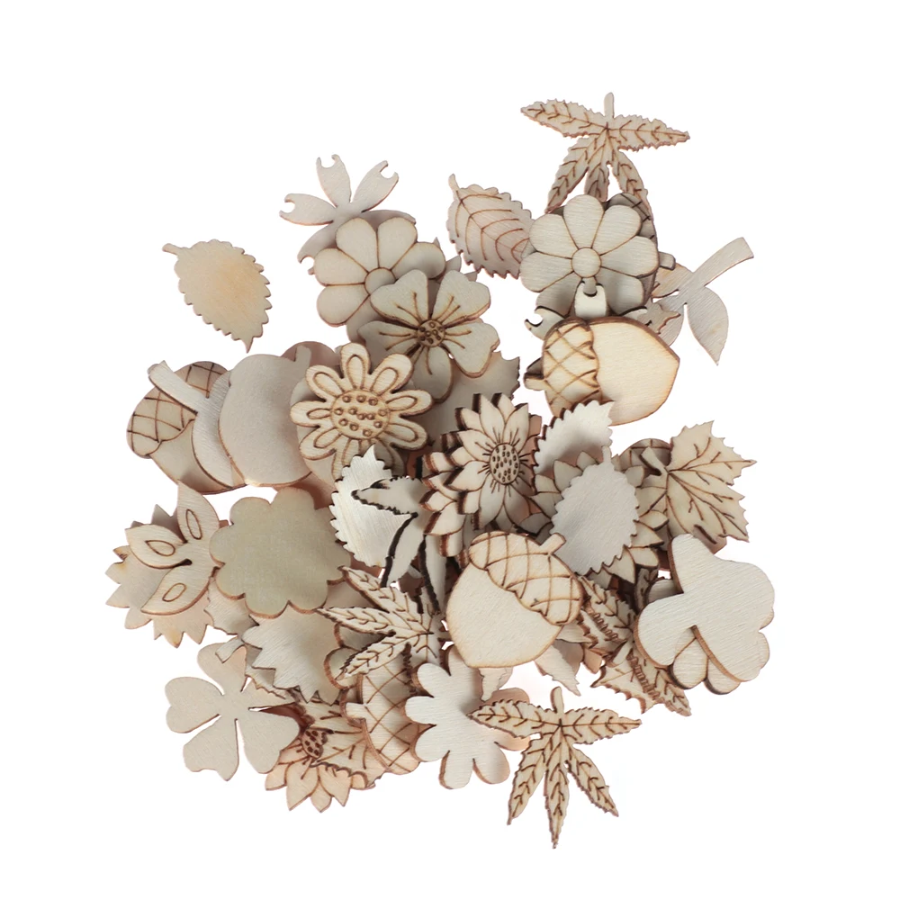 50PCS Flowers and leaves Embellishment Laser Cut Wooden Slice Hanging Ornaments Handcraft Wood DIY Crafts Home Decoration
50PCS Flowers and leaves Embellishment Laser Cut Wooden Slice Hanging Ornaments Handcraft Wood DIY Crafts Home Decoration