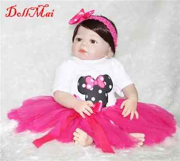 DollMai 55cm Realistic Doll Full Silicone Reborn Babies Pink princess girl doll reborn babis Gift Toys bebe real bonecas reborn
DollMai 55cm Realistic Doll Full Silicone Reborn Babies Pink princess girl doll reborn babis Gift Toys bebe real bonecas reborn