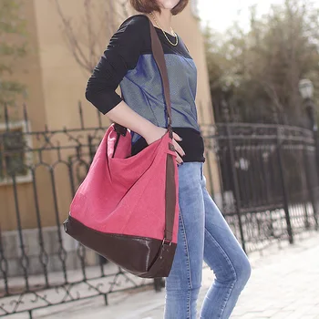 Vintage Casual Canvas Handbags Leather Shoulder Bag for Women Oversized Tote Postman Bag Large Patchwork Travel Crossbody Bags
Vintage Casual Canvas Handbags Leather Shoulder Bag for Women Oversized Tote Postman Bag Large Patchwork Travel Crossbody Bags