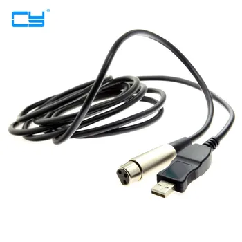 10ft USB 2.0 to 3PIN XLR Female Mic Microphone Studio Audio Cable for nstruments Recording Karaoke Singing Connector Cable 3M
10ft USB 2.0 to 3PIN XLR Female Mic Microphone Studio Audio Cable for nstruments Recording Karaoke Singing Connector Cable 3M