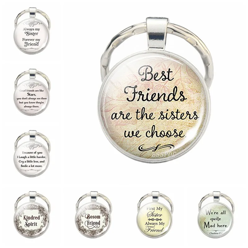 Best Friends Are The Sisters We Choose, Friendship Pendant Quote Jewelry Glass Cabochon Keychain Key Chain
Best Friends Are The Sisters We Choose, Friendship Pendant Quote Jewelry Glass Cabochon Keychain Key Chain