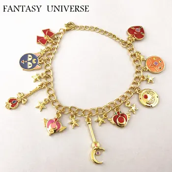 FANTASY UNIVERSE Movie High Quality Fashion Jewelry Cosplay Metal Cartoon Sailor Moon Golden Charm Bracelet Woman/Girl/Boy Gift
FANTASY UNIVERSE Movie High Quality Fashion Jewelry Cosplay Metal Cartoon Sailor Moon Golden Charm Bracelet Woman/Girl/Boy Gift