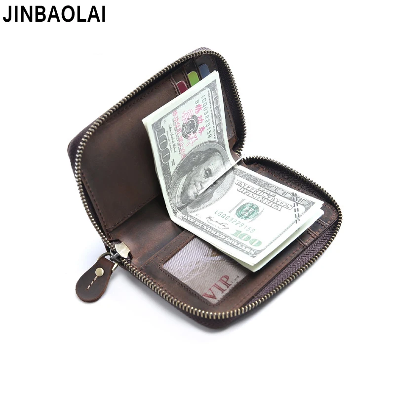Original Vintage Crazy Horse Leather Men Wallet Zipper Driver's License Cards Organizer Wallet Short Billfold Women Coin Purse
Original Vintage Crazy Horse Leather Men Wallet Zipper Driver's License Cards Organizer Wallet Short Billfold Women Coin Purse