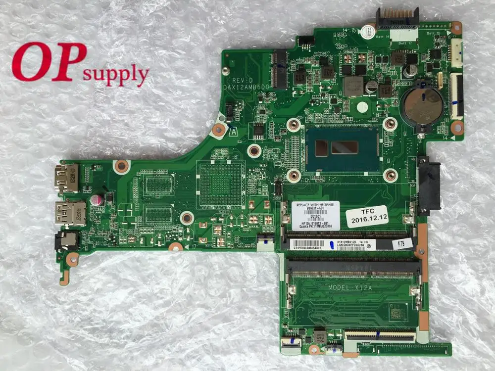 806831-001 for HP 14-AB with SR23Y I5-5200 Laptop motherboard 806831-601 816013-601 DAX12AMB6D0 DDR4 100% test
806831-001 for HP 14-AB with SR23Y I5-5200 Laptop motherboard 806831-601 816013-601 DAX12AMB6D0 DDR4 100% test