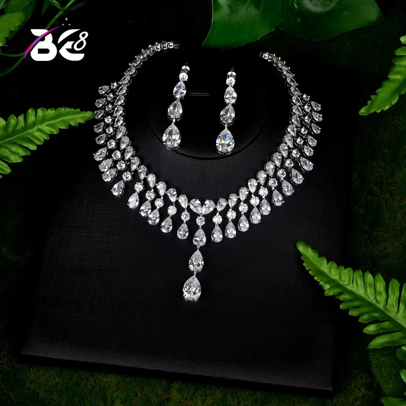 Be 8 Brilliant Shinny Water Drop Jewelry Sets for Women Bride Necklace Set Wedding Jewelry Dress Accessories Par Show S083
Be 8 Brilliant Shinny Water Drop Jewelry Sets for Women Bride Necklace Set Wedding Jewelry Dress Accessories Par Show S083