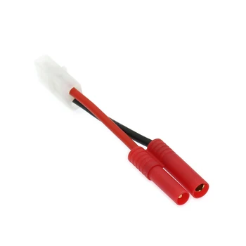 

1x 50mm Male Tamiya And Gold-Plated Female 4.0 Banana Plug Connector Silicone Cable 14awg For Lipo Battery Charger RCAWD XC0010