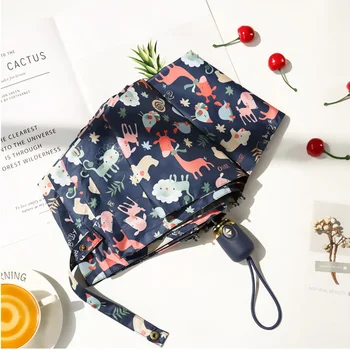 Cute Cartoon Giraffe Automatic 3-Fold Umbrella Rain Sun Women Parasol Female Plegable Paraguas Mujer Guarda Chuva Sombrinha
Cute Cartoon Giraffe Automatic 3-Fold Umbrella Rain Sun Women Parasol Female Plegable Paraguas Mujer Guarda Chuva Sombrinha