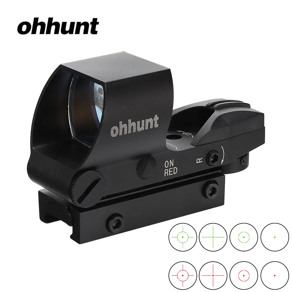 Ohhunt Tactical Hunting 1X22 4 Style Reticle Reflective Red Green Dot Sight Scope Parallax Free Picatinny Mount Free Shipping
Ohhunt Tactical Hunting 1X22 4 Style Reticle Reflective Red Green Dot Sight Scope Parallax Free Picatinny Mount Free Shipping