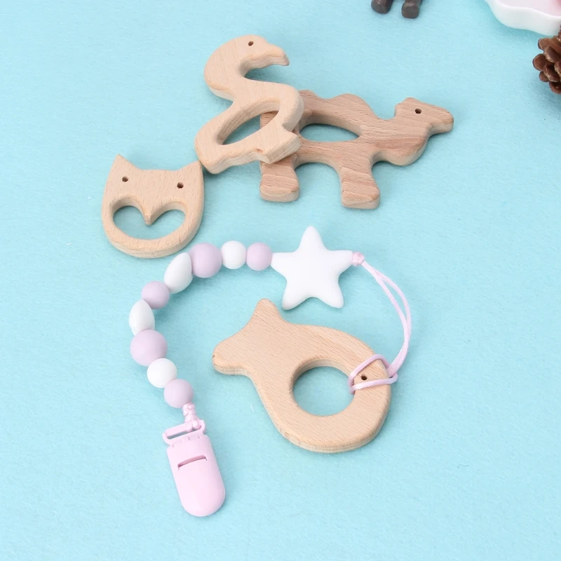 Baby Wooden Teether Natural Beech Bite Chew DIY Crafts Toys Animal Shape Baby Infant Teething Accessories Baby Gift Rattle Croch
Baby Wooden Teether Natural Beech Bite Chew DIY Crafts Toys Animal Shape Baby Infant Teething Accessories Baby Gift Rattle Croch