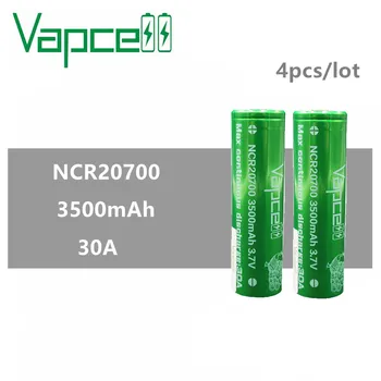 4pcs vapcell NCR20700 mod 3500mAh 20700 battery discharge 30A high drain rechargeable battery smoke E-CIG rewrapped NCR2070C
4pcs vapcell NCR20700 mod 3500mAh 20700 battery discharge 30A high drain rechargeable battery smoke E-CIG rewrapped NCR2070C