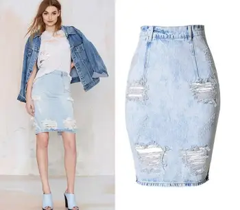 Back Split Sexy Women Jean Skirt 2018 New Holes Ripped Jeans Skirts Womens Denim Skirts Plus Size Bodycon Jeans Skirt
Back Split Sexy Women Jean Skirt 2018 New Holes Ripped Jeans Skirts Womens Denim Skirts Plus Size Bodycon Jeans Skirt