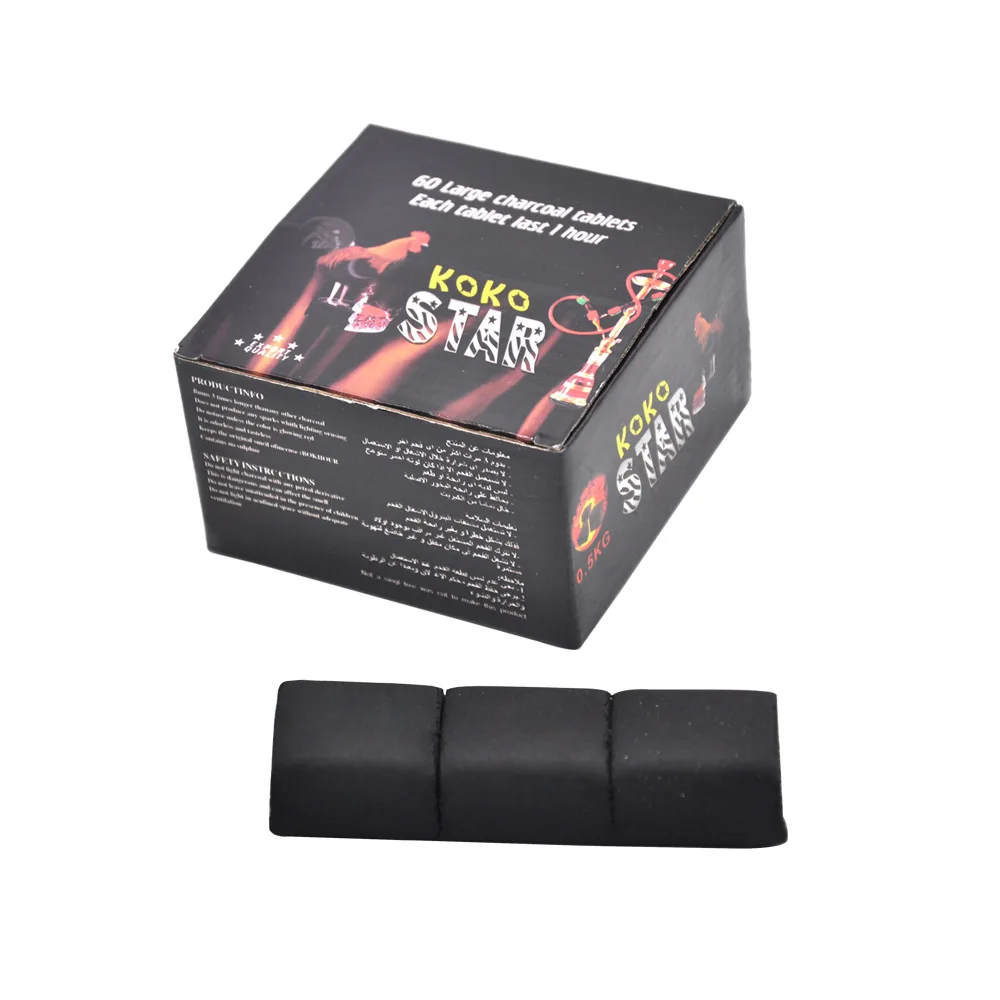 KOKO Coconut Shell Shisha Hookah Charcoal Slow Burning 60 Cubics /Box " Less Ash, Smoke, Lasting More Than 1.5 Hours "
KOKO Coconut Shell Shisha Hookah Charcoal Slow Burning 60 Cubics /Box " Less Ash, Smoke, Lasting More Than 1.5 Hours "