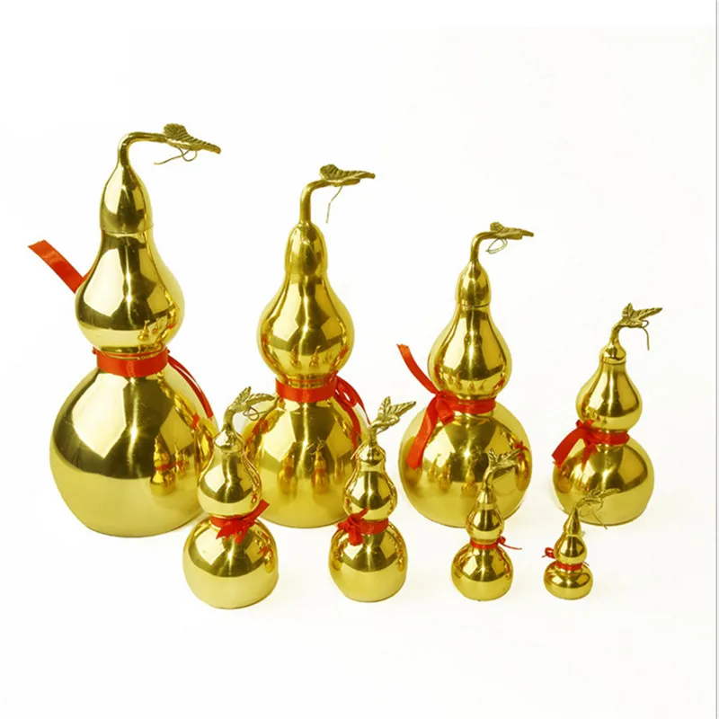 1Pc 2.3*8cm Gold Brass Gourd Figurines Miniatures Home Decoration Crafts For Car Table Decors Copper Leaf Gourds
1Pc 2.3*8cm Gold Brass Gourd Figurines Miniatures Home Decoration Crafts For Car Table Decors Copper Leaf Gourds