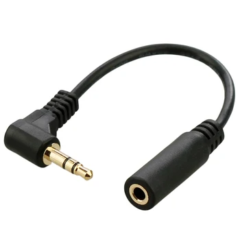 10pcs/lot 10cm Black 90 Degree Right Angled 3.5mm 3poles Audio Stereo Male to Female Extension Cable
10pcs/lot 10cm Black 90 Degree Right Angled 3.5mm 3poles Audio Stereo Male to Female Extension Cable