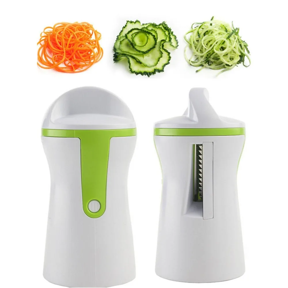 1PC Vegetable and Fruit Grater Spiral Slicer Cutter Spiralizer for Carrot Cucumber Courgette Kitchen tools gadget
1PC Vegetable and Fruit Grater Spiral Slicer Cutter Spiralizer for Carrot Cucumber Courgette Kitchen tools gadget