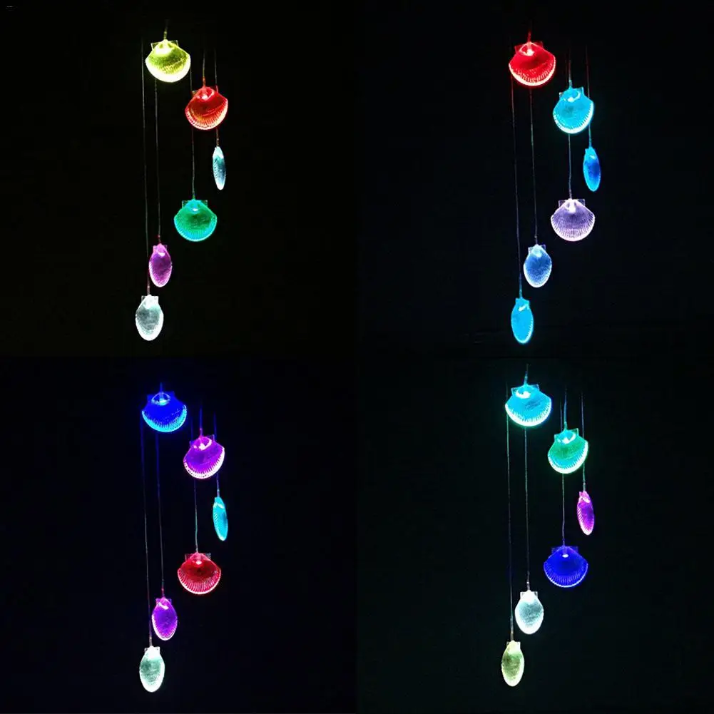 Outdoor LED Solar Wind Chime Light Color-Changing Wind Chime Shell Colorful LED Lights Home Garden Decor
Outdoor LED Solar Wind Chime Light Color-Changing Wind Chime Shell Colorful LED Lights Home Garden Decor