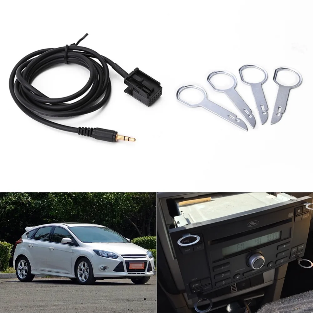 AUX Input Lead Adapter Cable 3.5mm 6000CD AUX Input Lead Adapter Cable For Ford With Four Removal Keys Car-Styling
AUX Input Lead Adapter Cable 3.5mm 6000CD AUX Input Lead Adapter Cable For Ford With Four Removal Keys Car-Styling