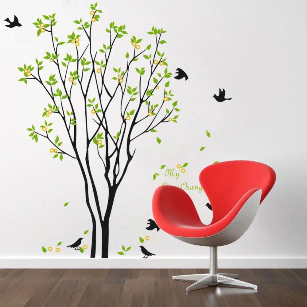 Fashion Tree Removable Huge Birds Sing On the Tree Wall Stickers Home Living Room Kids Room Decorations Decals
Fashion Tree Removable Huge Birds Sing On the Tree Wall Stickers Home Living Room Kids Room Decorations Decals