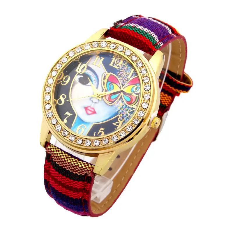 Top Ethnic Watch Women Girl Butterfly PU Leather woman wristwatch casual accessories Geneva Style school student
Top Ethnic Watch Women Girl Butterfly PU Leather woman wristwatch casual accessories Geneva Style school student
