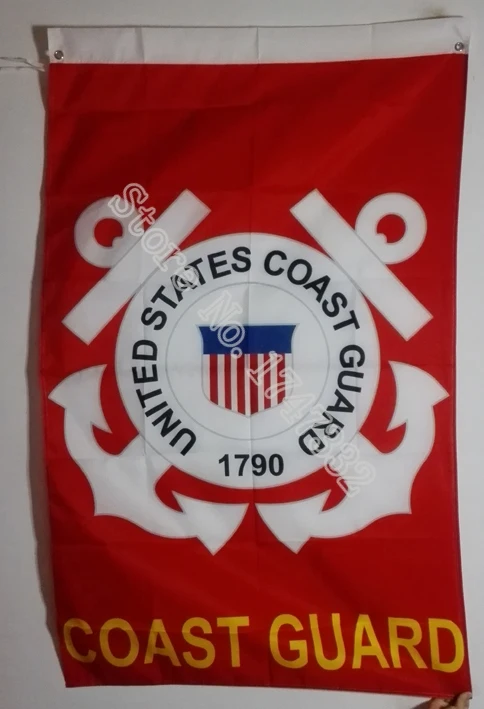 US COAST GUARD Flag hot sell goods 3X5FT 150X90CM Custom Banner brass metal holes
US COAST GUARD Flag hot sell goods 3X5FT 150X90CM Custom Banner brass metal holes