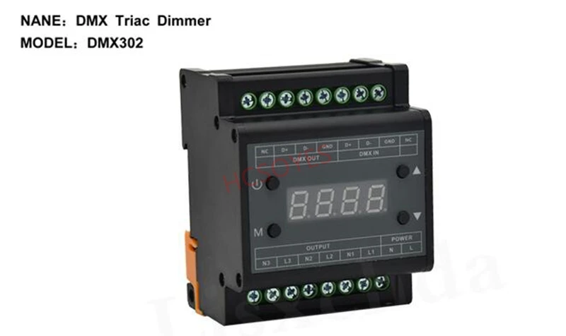 DMX302 led DMX triac dimmer brightness controller AC90V-240V Output 3channels 1A/CH High voltage led dimmer for led panel light
DMX302 led DMX triac dimmer brightness controller AC90V-240V Output 3channels 1A/CH High voltage led dimmer for led panel light