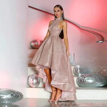 Sexy Sequins Evening Gowns High Low Floor Length Saudi Arabian Women Prom Gowns Long Party Dresses robe de soiree longue
Sexy Sequins Evening Gowns High Low Floor Length Saudi Arabian Women Prom Gowns Long Party Dresses robe de soiree longue