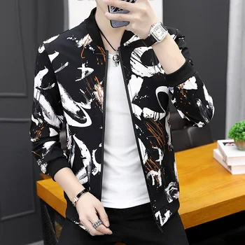 Men's jacket 2019 spring and autumn new men's collar men's edition manicure print baseball collar blouse trend
Men's jacket 2019 spring and autumn new men's collar men's edition manicure print baseball collar blouse trend
