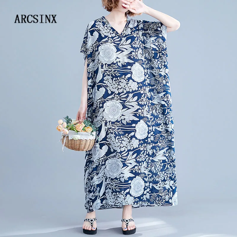 ARCSINX Long Dress Women Plus Size 4XL 5XL 6XL 7XL 8XL Boho Women's Dress Oversized Floral Cotton Summer Dresses And Sundresses
ARCSINX Long Dress Women Plus Size 4XL 5XL 6XL 7XL 8XL Boho Women's Dress Oversized Floral Cotton Summer Dresses And Sundresses