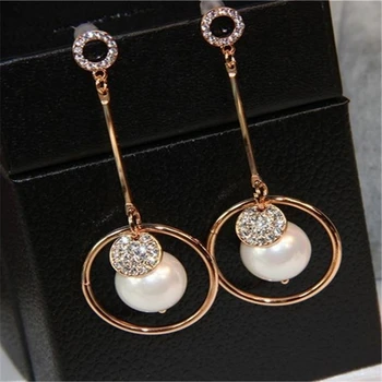 Fashion Brand Imitation Pearl Long Earrings Luxury Gold Metal Crystal Earrings Women's Jewelry Accessories Gift NWLER536
Fashion Brand Imitation Pearl Long Earrings Luxury Gold Metal Crystal Earrings Women's Jewelry Accessories Gift NWLER536