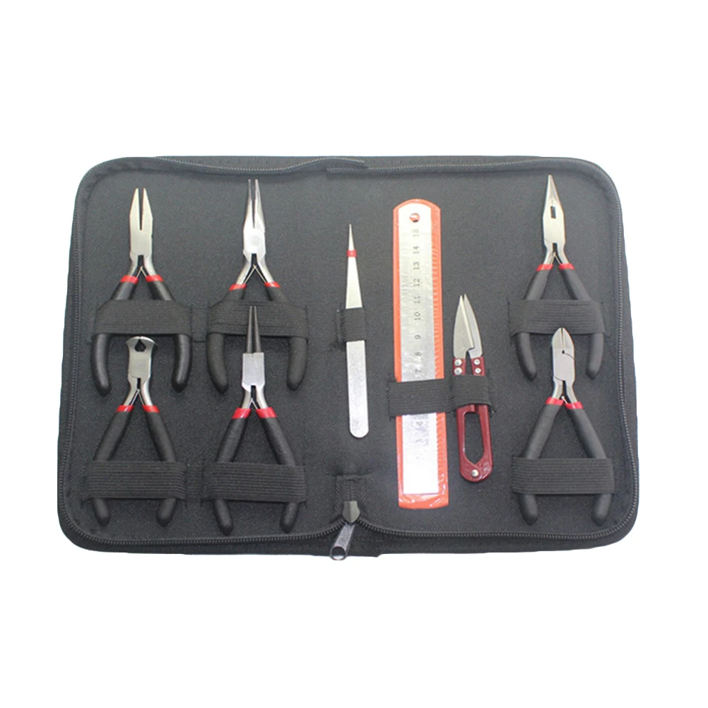 9PCs Chrome Plated Jewelry Making Beading Mini Pliers Tools Kit Set Long Round Flat Nose
9PCs Chrome Plated Jewelry Making Beading Mini Pliers Tools Kit Set Long Round Flat Nose