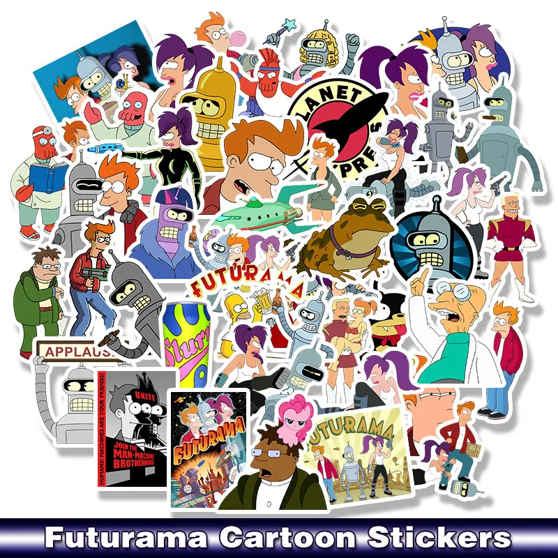 50pcs/pack Futurama cartoon kids toys decoration Sticker for DIY scrapbooking album Luggage Laptop Phone Skateboard Guitar Decal
50pcs/pack Futurama cartoon kids toys decoration Sticker for DIY scrapbooking album Luggage Laptop Phone Skateboard Guitar Decal