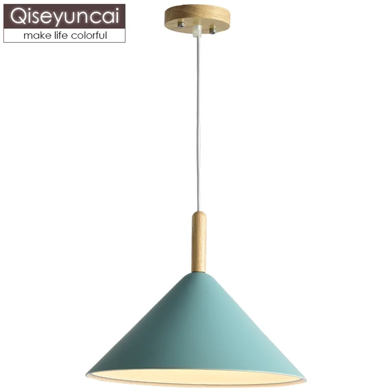 Qiseyuncai Nordic modern minimalist restaurant macaron color chandelier cafe bar solid wood art cone lighting free shipping
Qiseyuncai Nordic modern minimalist restaurant macaron color chandelier cafe bar solid wood art cone lighting free shipping