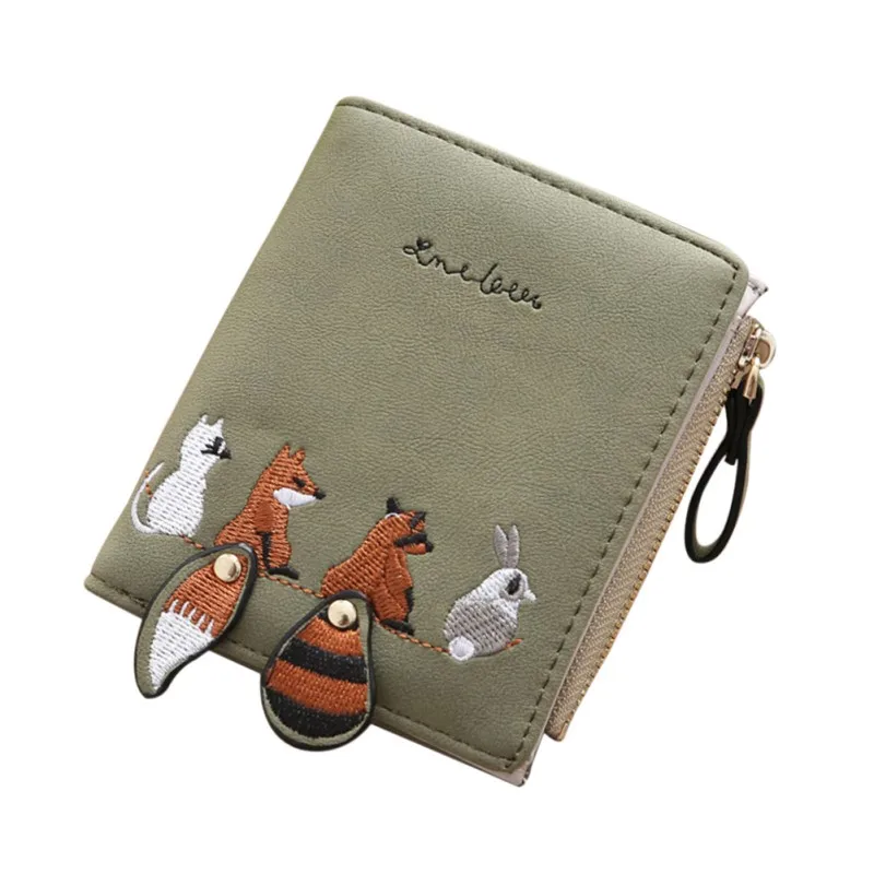 portefeuille femme carteira feminina Women's Cute Animals Embroidery Short Small Wallet Card Holder Bifold Purse Wallet
portefeuille femme carteira feminina Women's Cute Animals Embroidery Short Small Wallet Card Holder Bifold Purse Wallet