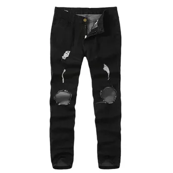 Mens Jeans Skinny Stretch Denim Pants Distressed Ripped Freyed Slim Fit Jeans Trousers Hole Pencil Pants Boy Men c0311 
Mens Jeans Skinny Stretch Denim Pants Distressed Ripped Freyed Slim Fit Jeans Trousers Hole Pencil Pants Boy Men c0311