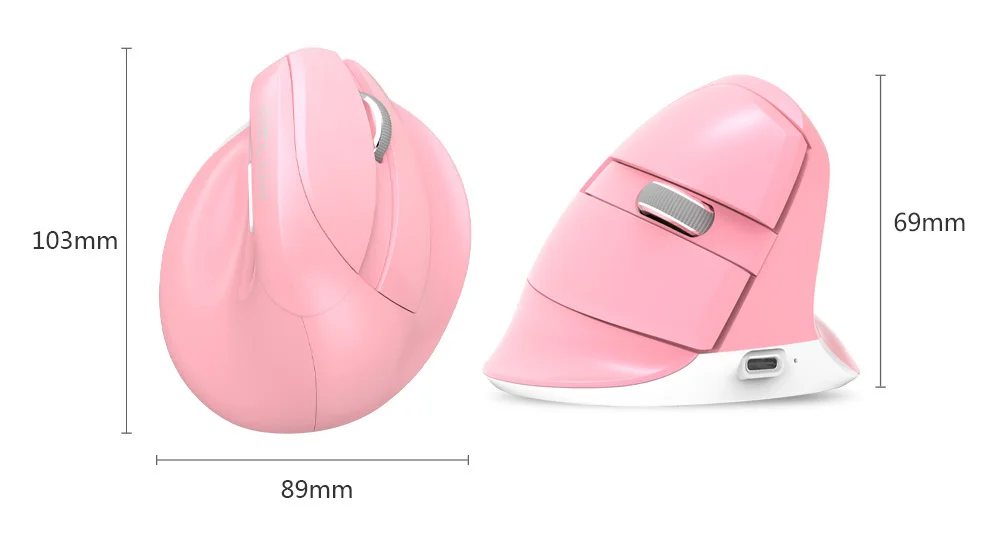 Delux M618 Mini Bluetooth+USB Wireless Mouse Silent Click for Small hand Users & Gamers 13