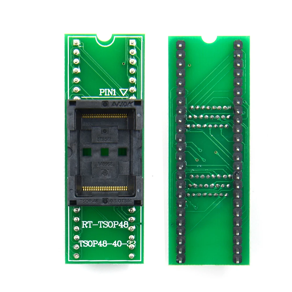 Gold Plating Double contact Origina new TSOP48 to DIP48 adapter TSOP48 socket for RT809F RT809H & For XELTEK USB Programmer
Gold Plating Double contact Origina new TSOP48 to DIP48 adapter TSOP48 socket for RT809F RT809H & For XELTEK USB Programmer