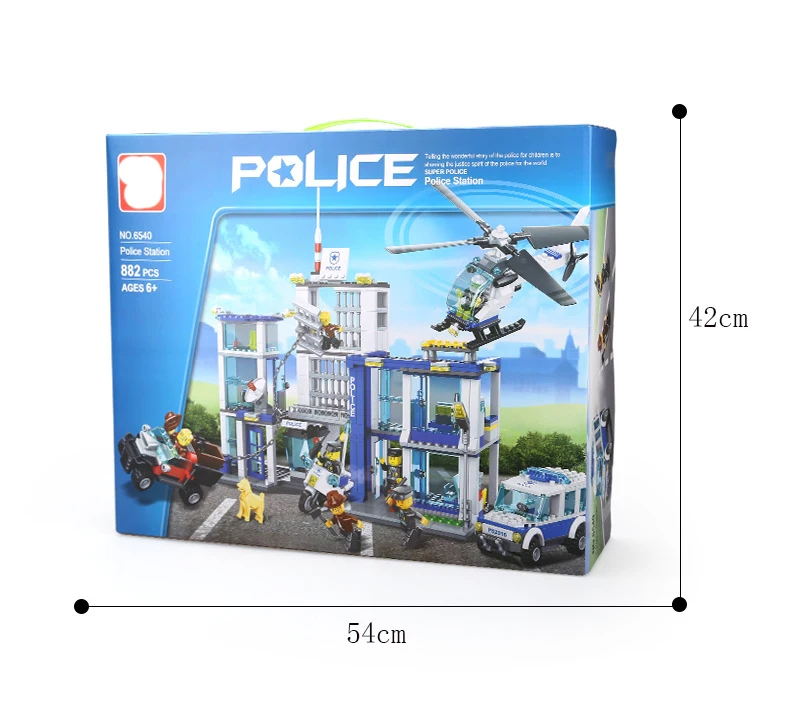 City Police Station Motorbike Helicopter Model Building Bricks Kits Compatible with Legoe City 60047
City Police Station Motorbike Helicopter Model Building Bricks Kits Compatible with Legoe City 60047